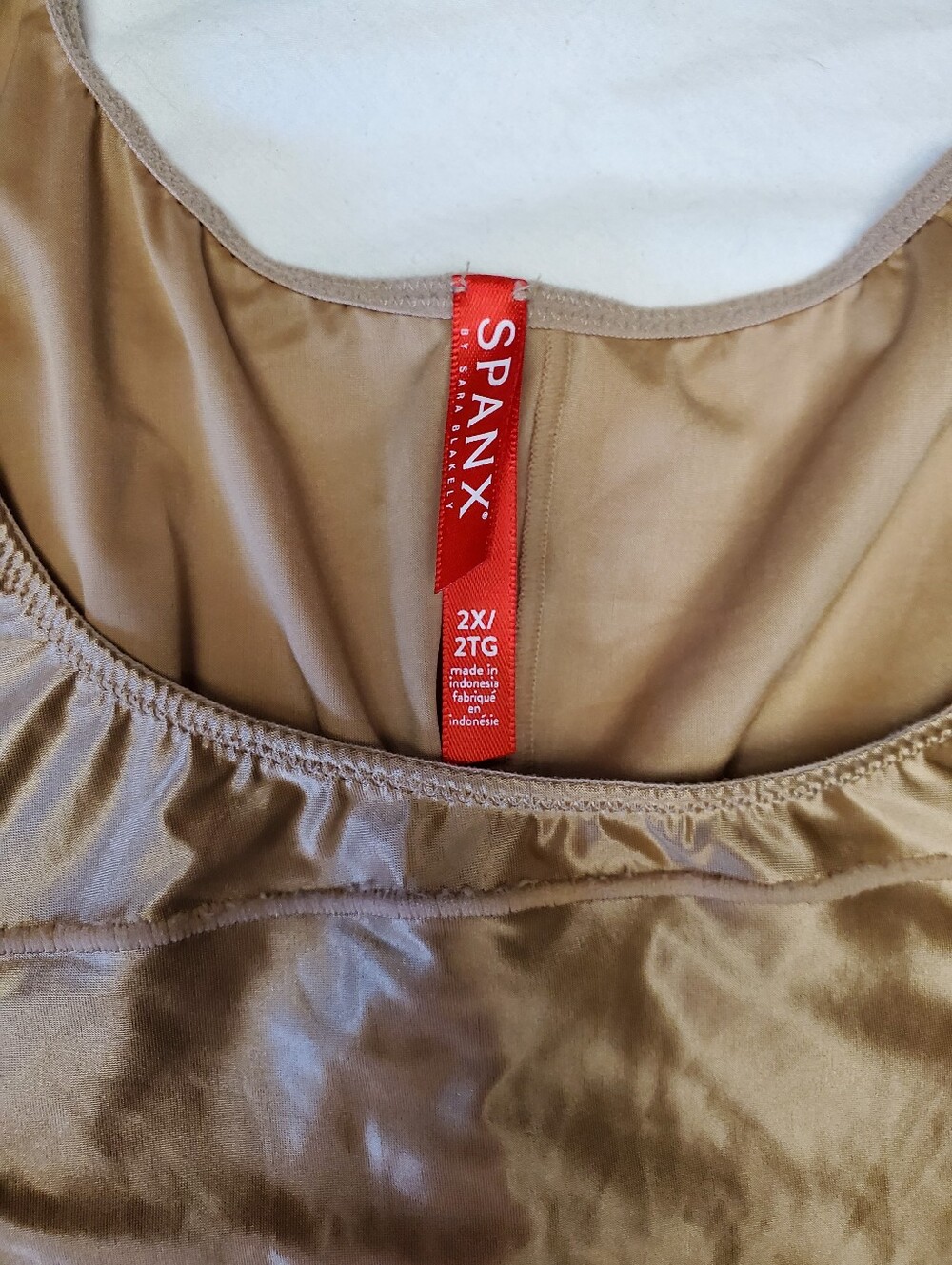 Spanx Open Bust Shaping Bodysuit Catsuit 2X Bronze/Gold Shapewear Full Leg - Picture 2 of 6